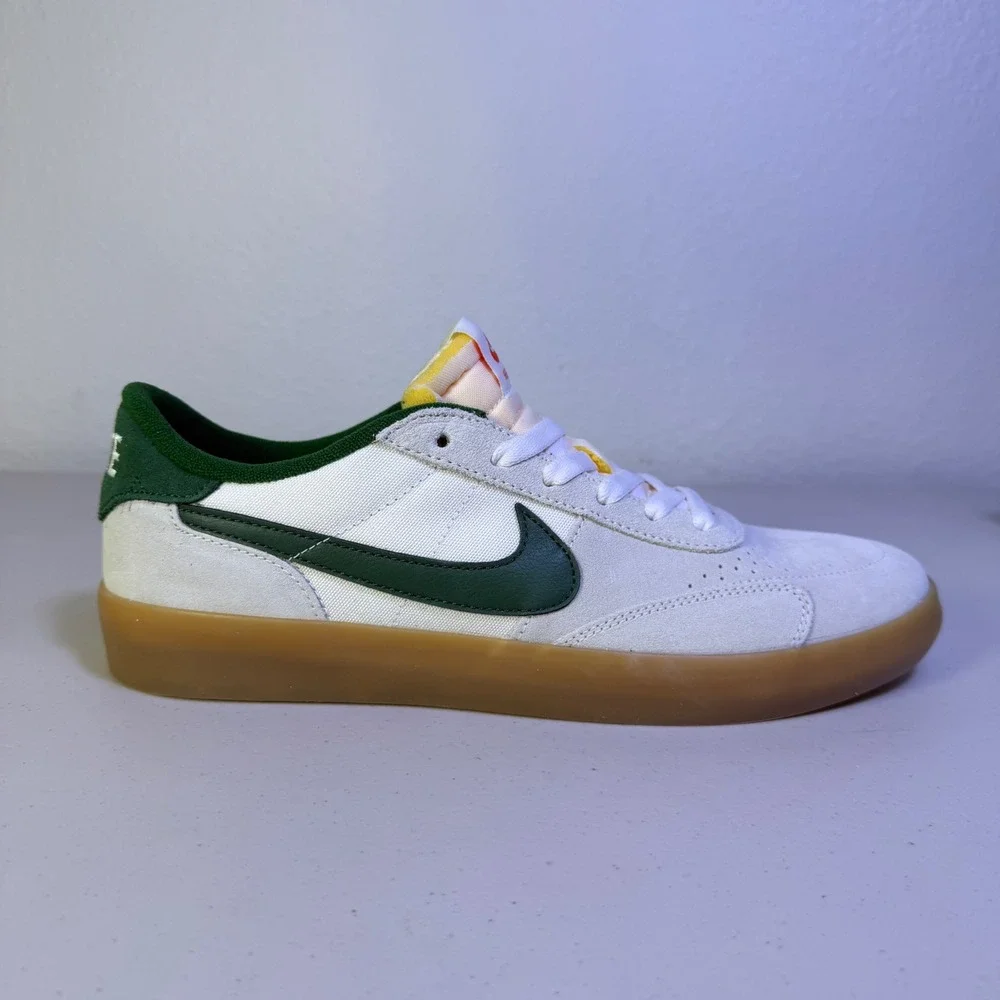 Nike SB Heritage Vulc Skate Shoes Sail Gorge Green Mens 9.5 Womens 11 CD5010-104